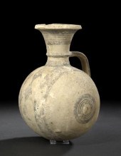 Good White-Painted Cypriot Pot