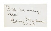 GOODMAN BENNY Signature (''Ben