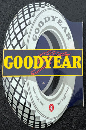 GOODYEAR PORCELAIN FLANGED SIG