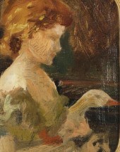 GOOSE GIRL, 20TH CENTURY AMERI