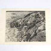 GORDON COOK, SIGNED ETCHING, 1