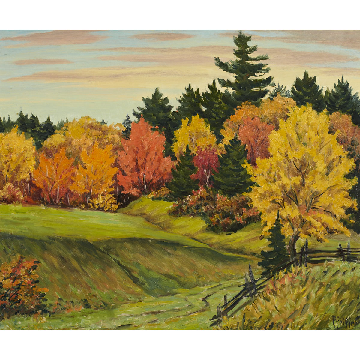 GORDON EDWARD PFEIFFER AUTUMN TREES