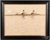GORDON HAAS, OIL ON BOARD OF T