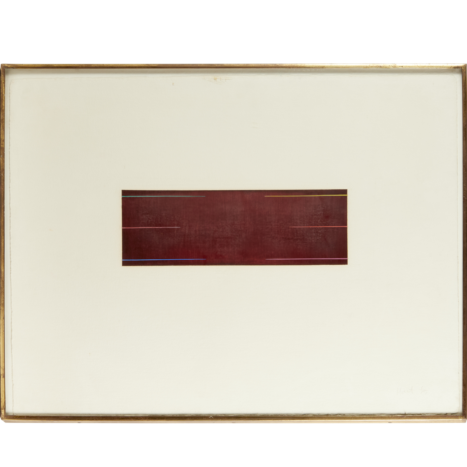 GORDON HART, OIL ON PAPER, 1975
