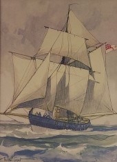 GORDON HOPE GRANT WATERCOLOR O