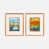 GORDON SHERMAN TWO MONOPRINTS