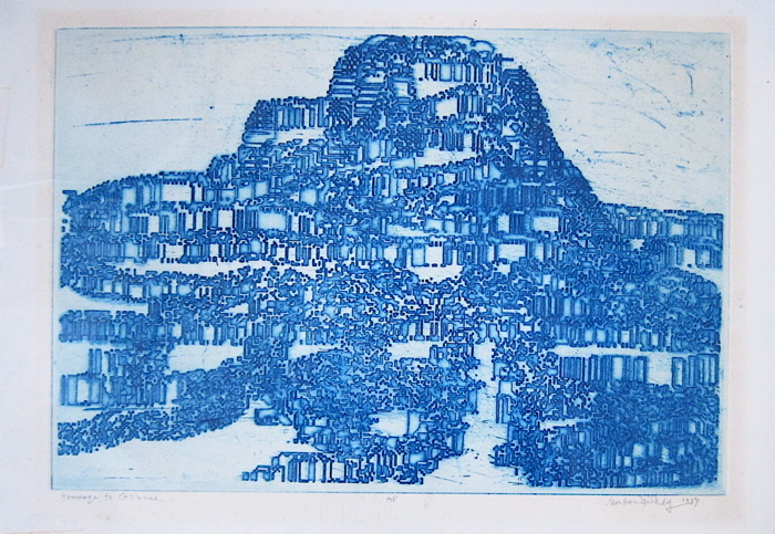 GORDON W. GILKEY ETCHING (Oregon