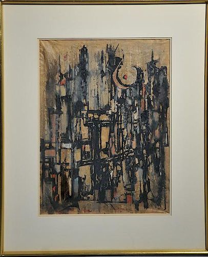 GORDON WAGNER WATERCOLORAbstract