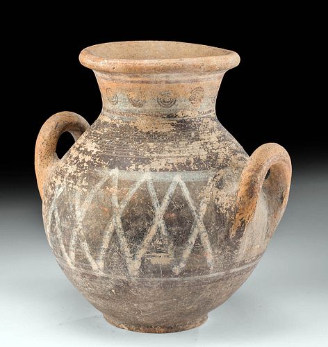 GORGEOUS CYPRIOT POTTERY AMPHORA W/