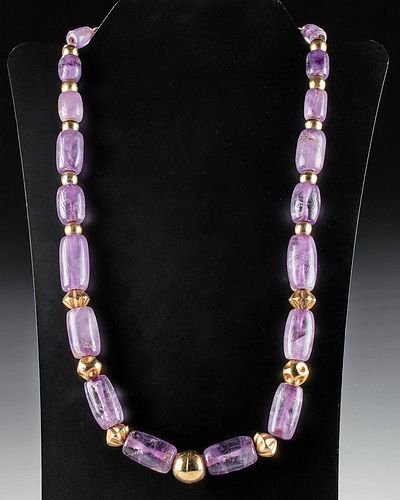 GORGEOUS MOCHE AMETHYST BEAD