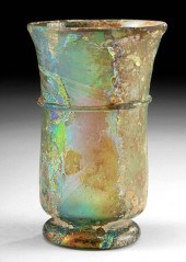 GORGEOUS ROMAN GLASS DRINKING