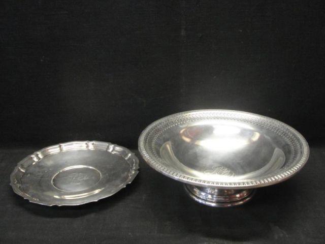 GORHAM. 2 Monogrammed Sterling
