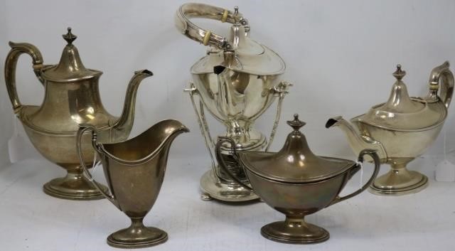 GORHAM 5 PIECE TEA AND COFFEE
