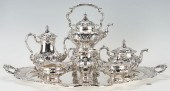 GORHAM 7 PC SILVER TEA SET WIT