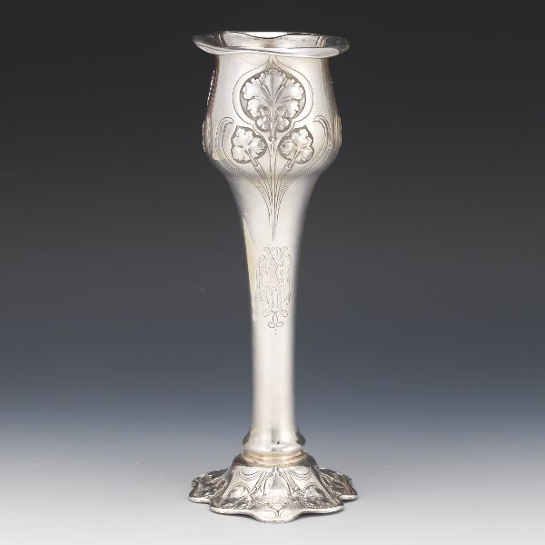 GORHAM ART NOUVEAU TULIP VASE,