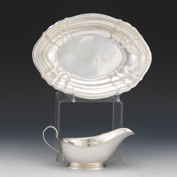 GORHAM BOWL AND GRAVY BOAT 