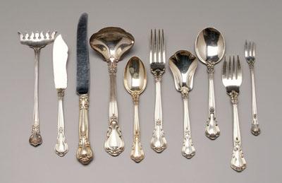 Gorham Chantilly sterling flatware,
