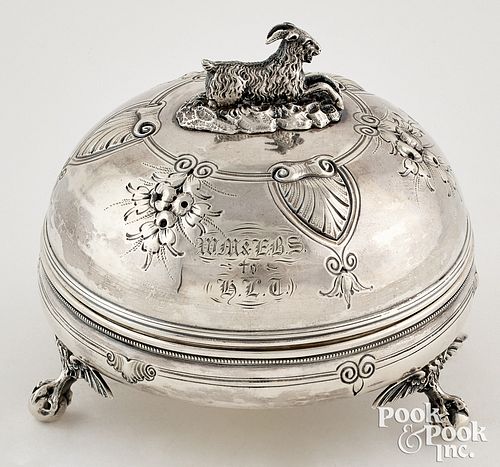GORHAM COIN SILVER BUTTER