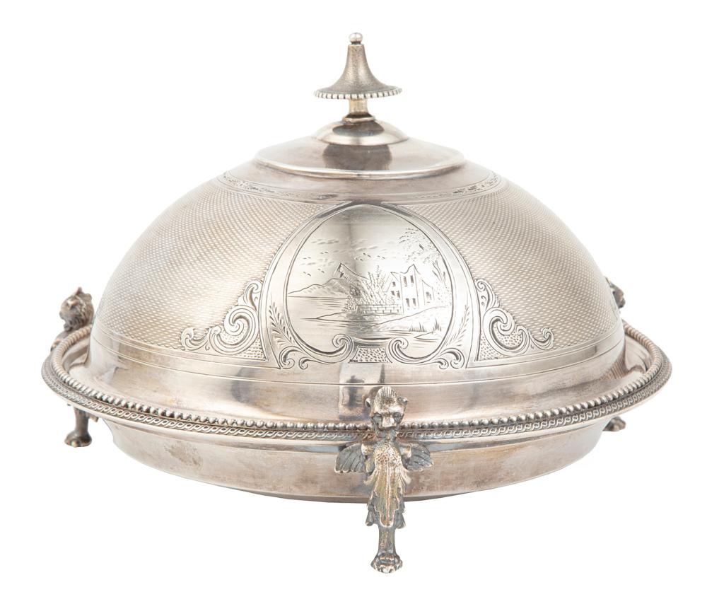 GORHAM COIN SILVER COVERED BUTTER