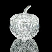 GORHAM CRYSTAL APPLE LIDDED BO