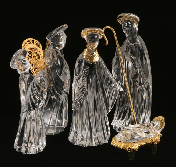 Gorham five piece crystal