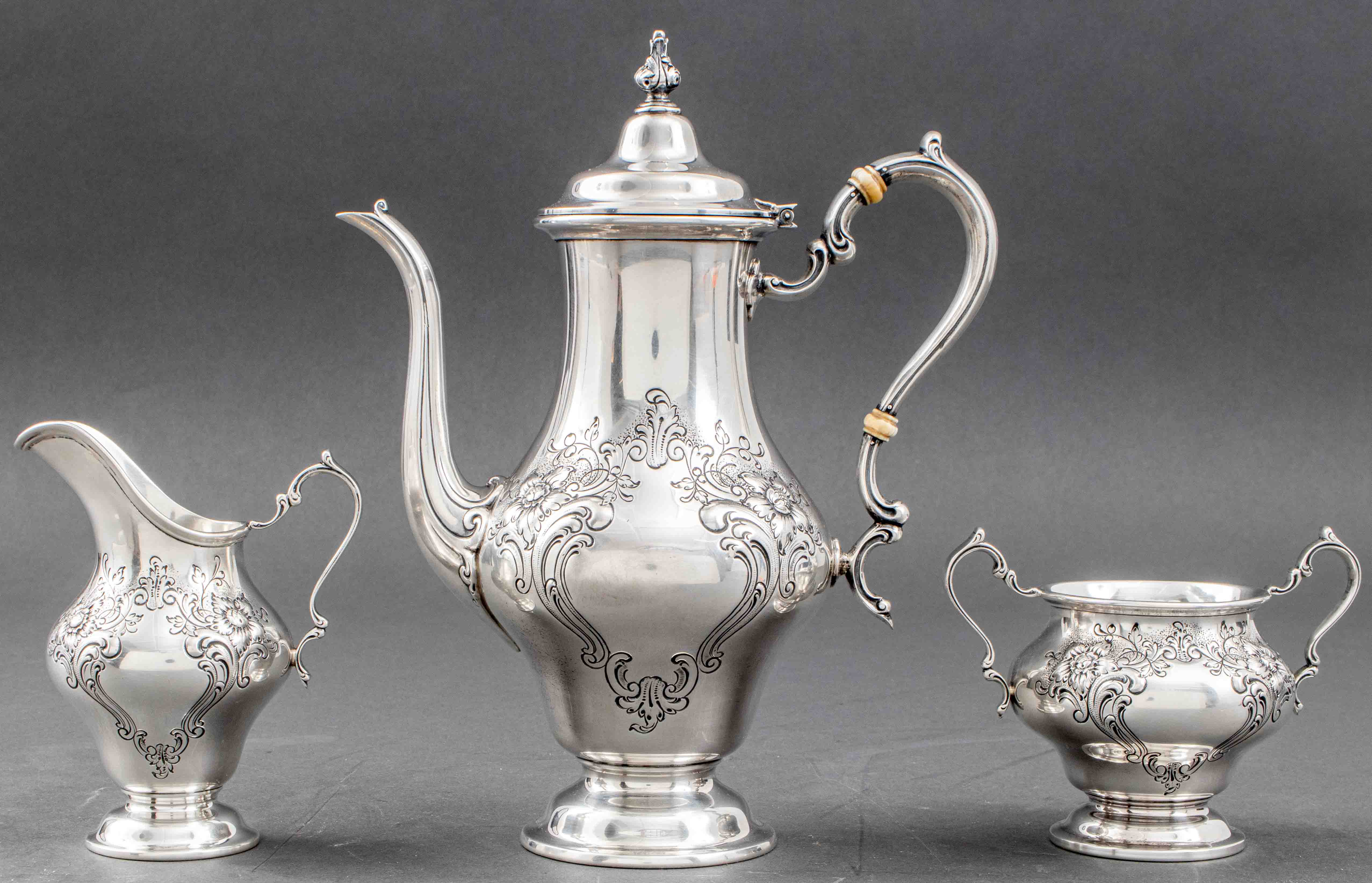 GORHAM HAND-CHASED STERLING
