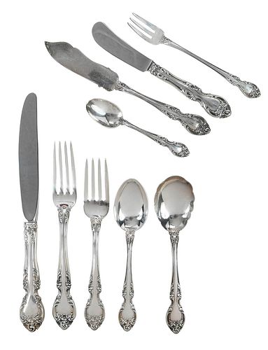 GORHAM MELROSE STERLING FLATWARE,