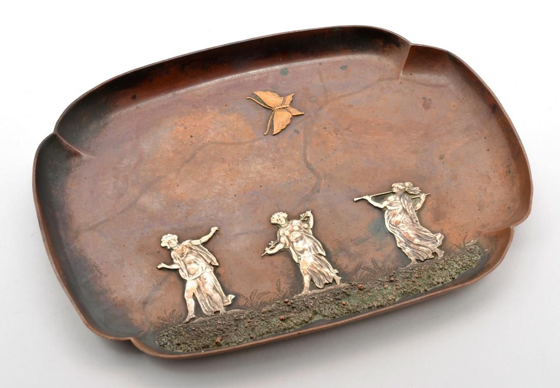 GORHAM MIXED METAL SILVER, BRASS
