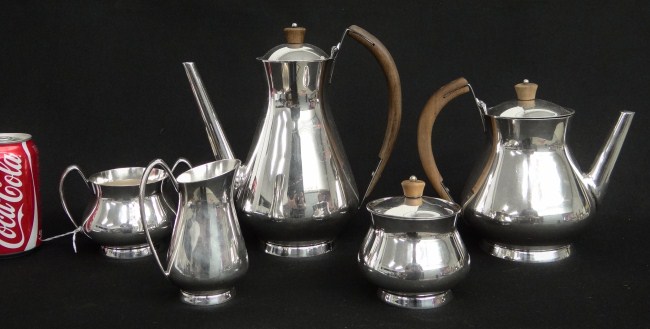 Gorham modern design five pc. tea