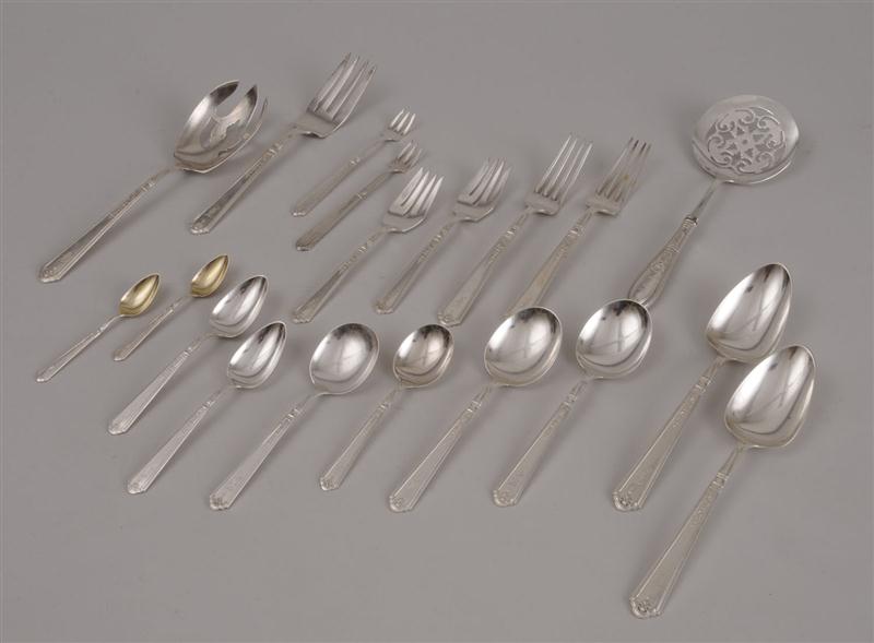 GORHAM MONOGRAMMED SILVER 293-PIECE