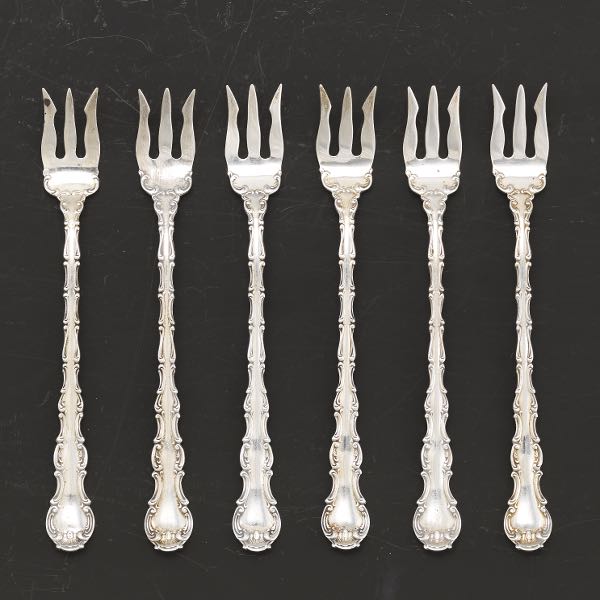 GORHAM SEAFOOD FORKS, STRASBOURG,