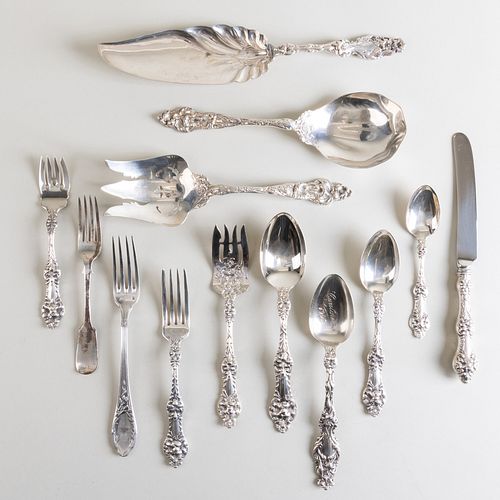 GORHAM SILVER FLATWARE SERVICE IN