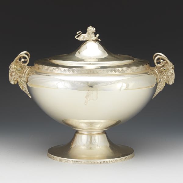 GORHAM SILVER PLATED TUREEN 12"H