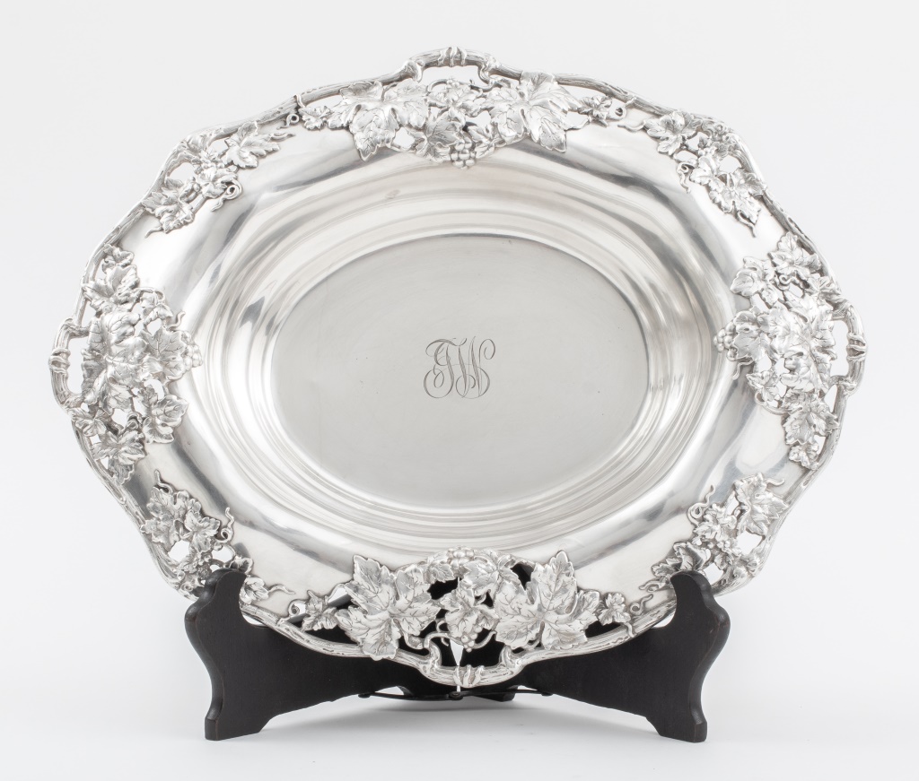 GORHAM SILVER RETICULATED FLORAL