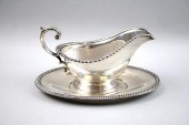 GORHAM SILVER SAUCE BOAT AND S