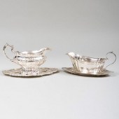 GORHAM SILVER SAUCE BOAT AND U