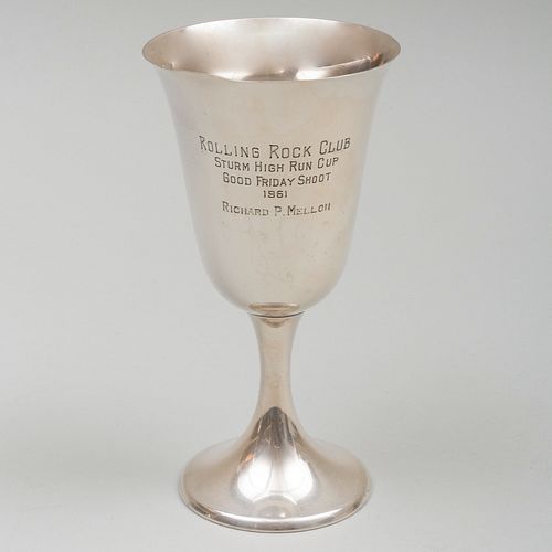GORHAM SILVER SHOOTING TROPHY AND A