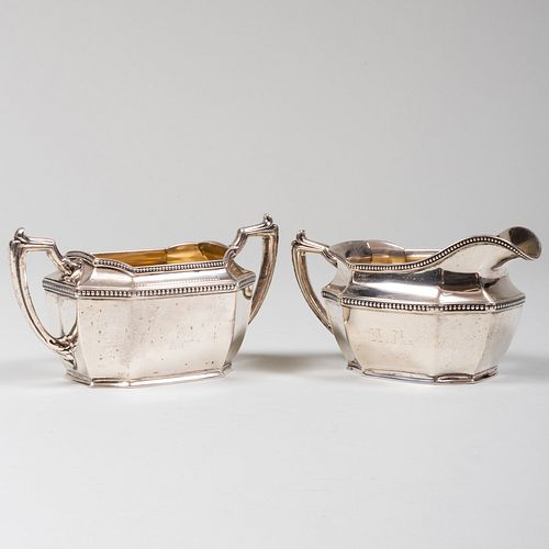 GORHAM SILVER SUGAR BOWL AND