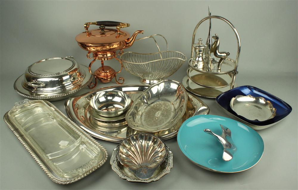 GORHAM SILVERPLATE SERVING DISH AND