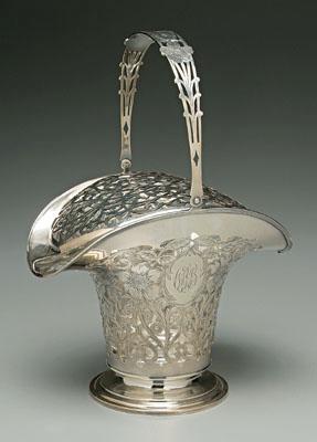 Gorham sterling basket, openwork
