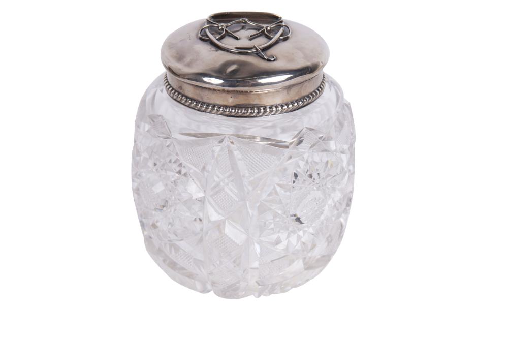 GORHAM STERLING & CUT GLASS BISCUIT
