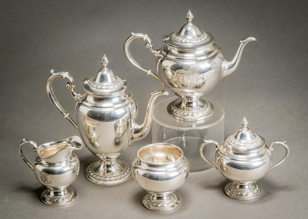 GORHAM STERLING FIVE-PIECE COFFEE