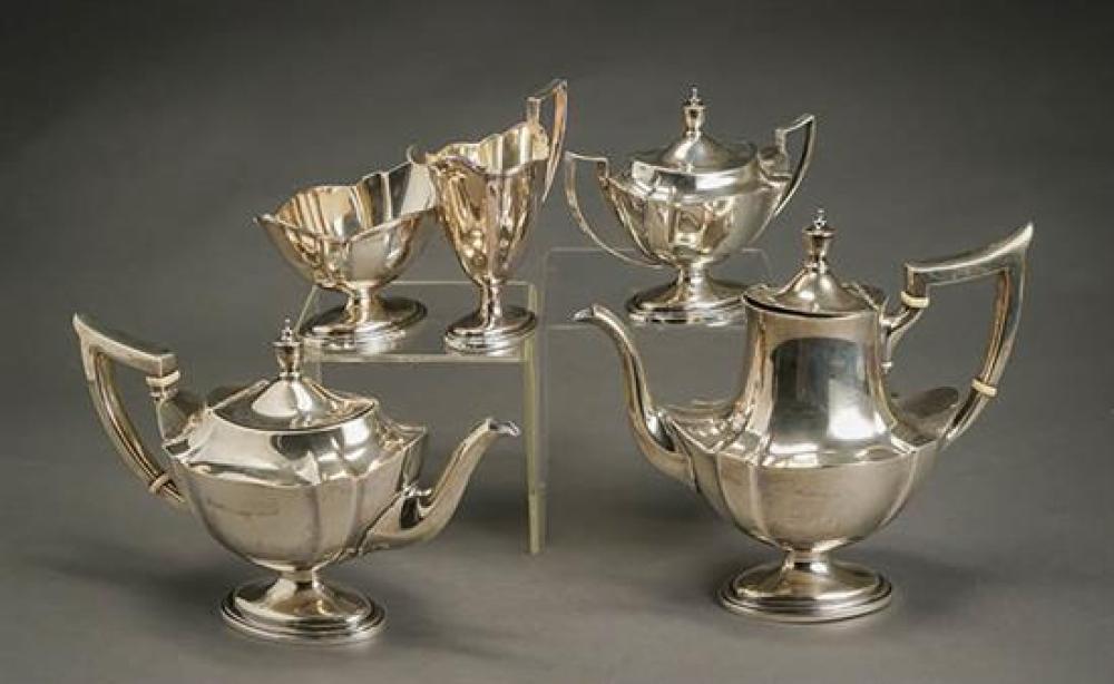 GORHAM STERLING FIVE-PIECE COFFEE