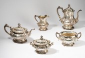 GORHAM STERLING FIVE-PIECE TEA