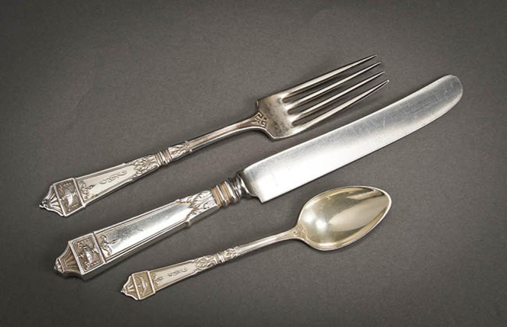 GORHAM STERLING FLAT TABLE SERVICE,