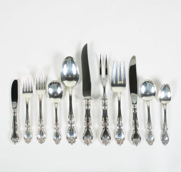 Gorham sterling flatware in the