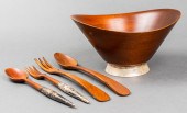 GORHAM STERLING FOOTED WOODEN