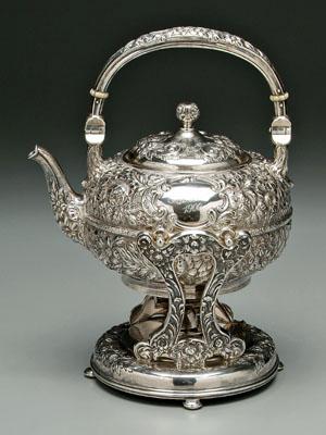 Gorham sterling hot water kettle,