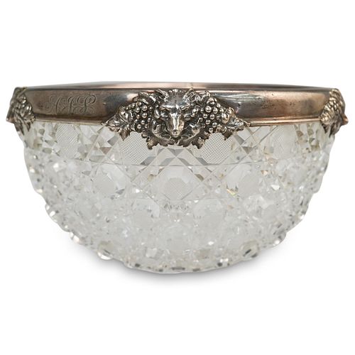 GORHAM STERLING MOUNTED CRYSTAL