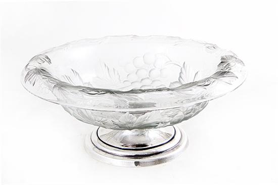 Gorham sterling-mounted etched
